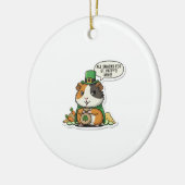 Gretige Cavia Kabouter St. Patrick's Dag Keramisch Ornament (Links)
