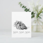 Gretige Eter Peke Briefkaart (Staand voorkant)