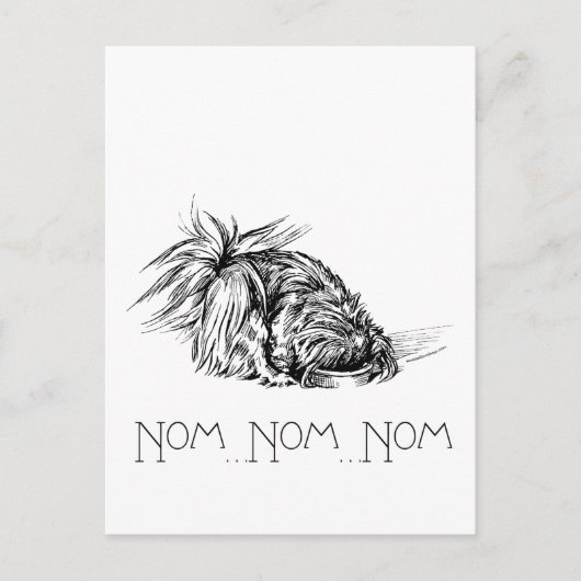 Gretige Eter Peke Briefkaart (Voorkant)