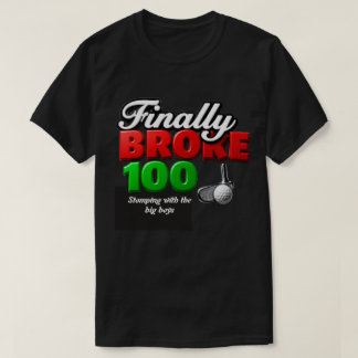 Gretige golfer bereikt golfmijlpaal t-shirt