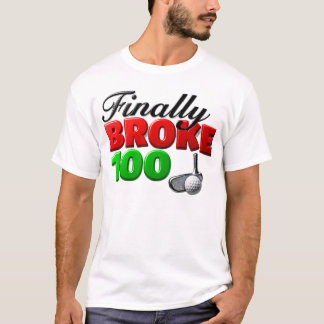 Gretige golfer bereikt sportieve mijlpaal t-shirt