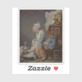 Greuze - De wasvrouw (La Blanchisseuse) Sticker (Vel)
