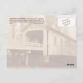 Greve Creek Covered Bridge, Sunny Valley, OF Briefkaart (Achterkant)