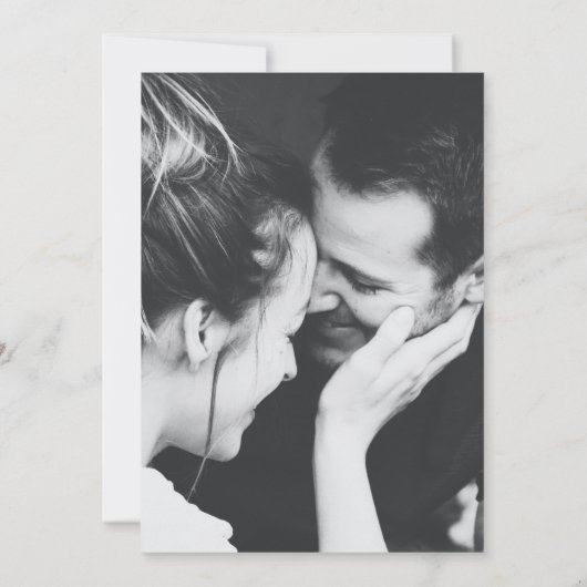 Grevillea botanical waterverf bruiloft groene foto kaart (Achterkant)