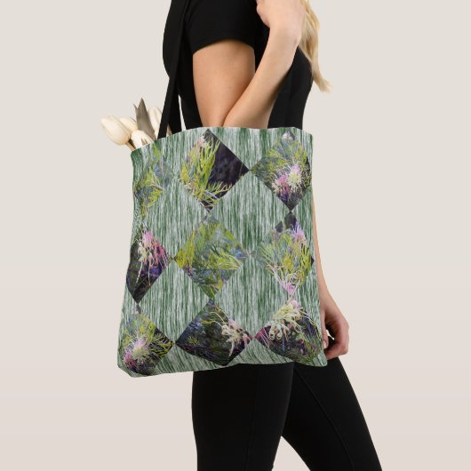 Grevillea: de diamantpatronen van Natuur omarmen, Tote Bag (Dichtbij)