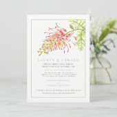 Grevillea waterverf bruin kaart (Staand voorkant)