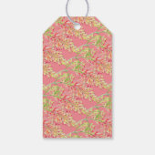 Grevillea waterverf floral bruiloft koraal wit cadeaulabel (Achterkant)