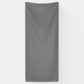 Grey #767676, Gunak Vinyl Banner (Verticaal)