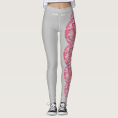 Grey Alabama Camellia State Flower Leggings (Voorkant)