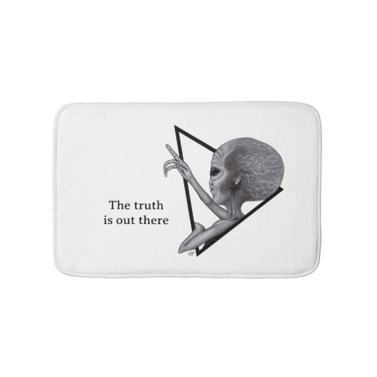 Grey Alien, de waarheid is er Badmat (Voorkant)