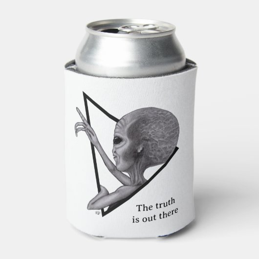 Grey Alien, de waarheid is er Blikjeskoeler (Blikje Voorkant)