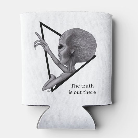 Grey Alien, de waarheid is er Blikjeskoeler (Achterkant)