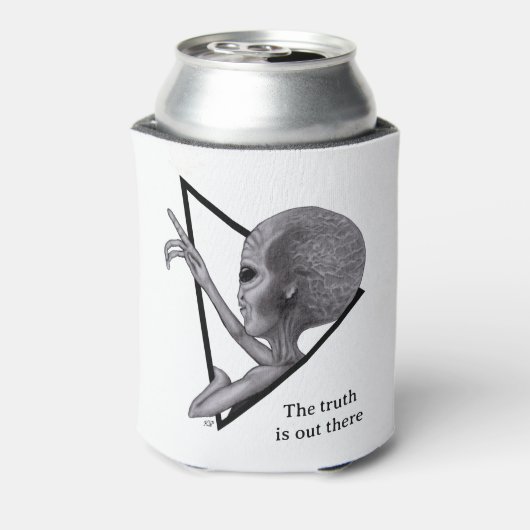 Grey Alien, de waarheid is er Blikjeskoeler (Blikje Achterkant)