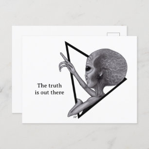 Grey Alien, de waarheid is er Briefkaart