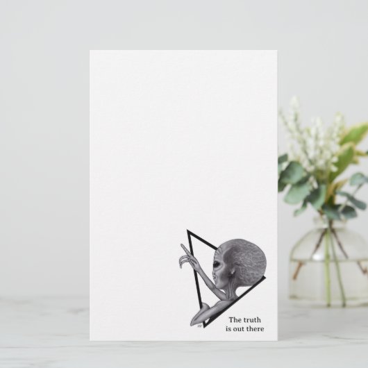 Grey Alien, de waarheid is er Briefpapier (Staand voorkant)
