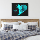 Grey Alien, de waarheid is er Canvas Afdruk (Insitu (Slaapkamer))