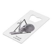 Grey Alien, de waarheid is er Creditkaart Flessenopener (Achterkant Gekanteld)