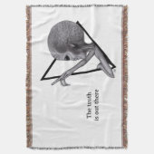 Grey Alien, de waarheid is er Deken (Voorkant Verticaal)