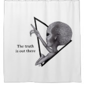 Grey Alien, de waarheid is er Douchegordijn (Voorkant)