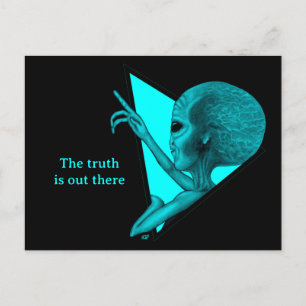 Grey Alien, de waarheid is er Feestdagenkaart