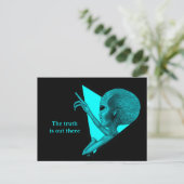 Grey Alien, de waarheid is er Feestdagenkaart (Staand voorkant)