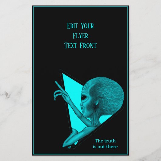 Grey Alien, de waarheid is er Flyer (Voorkant)