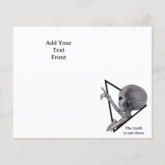 Grey Alien, de waarheid is er Flyer (Voorkant)