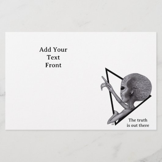 Grey Alien, de waarheid is er Flyer (Voorkant)