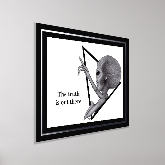 Grey Alien, de waarheid is er Folie Afdrukken (Laagn)