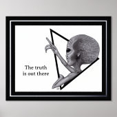 Grey Alien, de waarheid is er Folie Afdrukken (Voorkant)