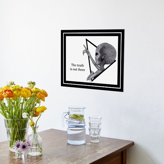 Grey Alien, de waarheid is er Folie Afdrukken (Laag (Keuken))