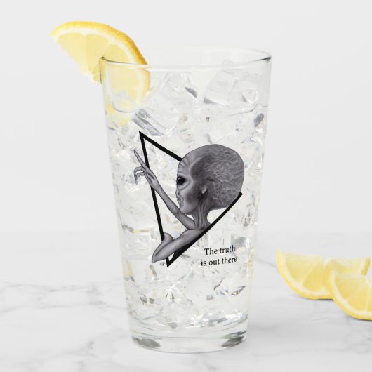Grey Alien, de waarheid is er Glas (Voorkant ijs)