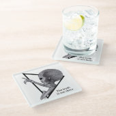 Grey Alien, de waarheid is er Glazen Onderzetter (Schuin)