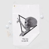 Grey Alien, de waarheid is er Golfhanddoek (Insitu)