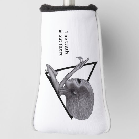 Grey Alien, de waarheid is er Golfheadcover (Draai 90)