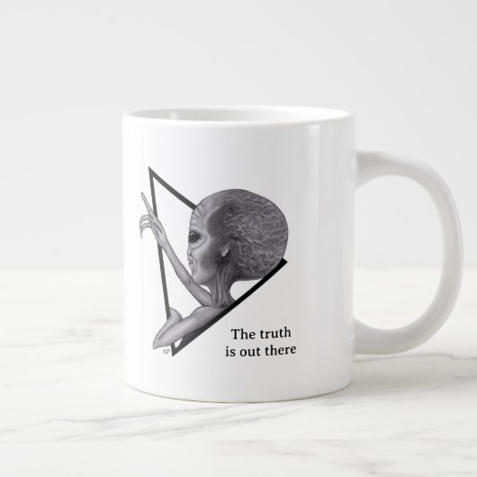 Grey Alien, de waarheid is er Grote Koffiekop (Rechts)