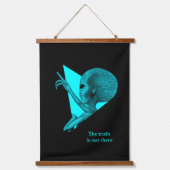 Grey Alien, de waarheid is er Hangend Wandkleed (Voorkant)