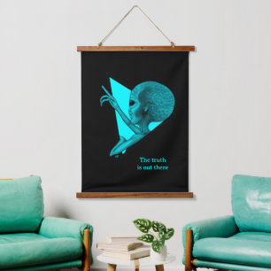 Grey Alien, de waarheid is er Hangend Wandkleed