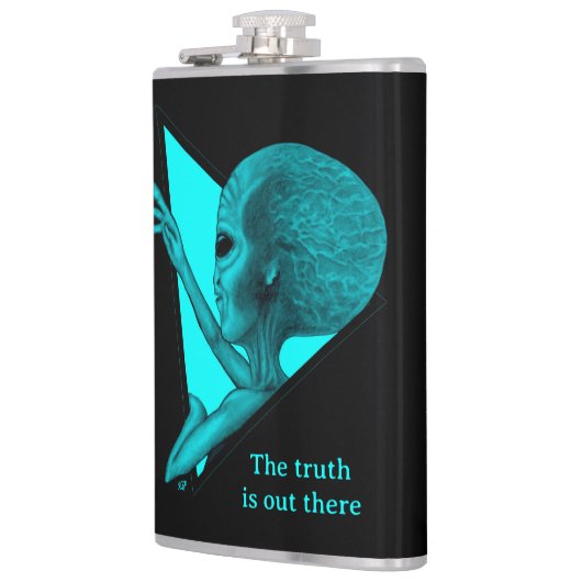 Grey Alien, de waarheid is er Heupfles (Links)