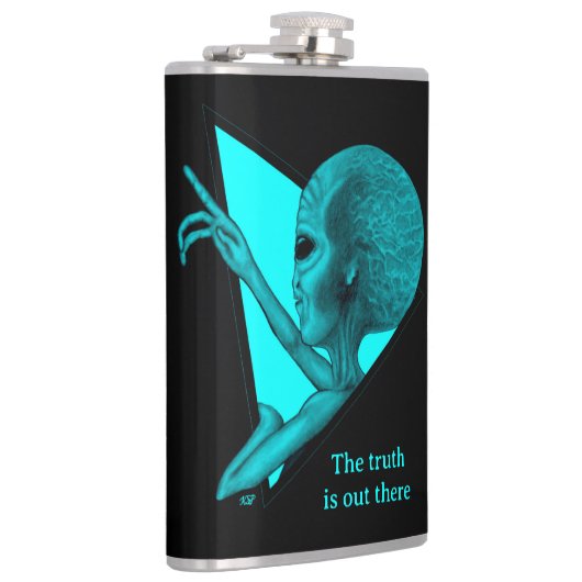 Grey Alien, de waarheid is er Heupfles (Rechts)