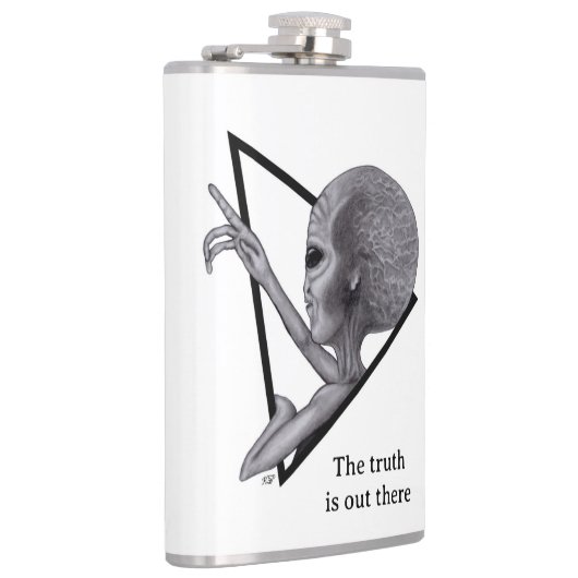 Grey Alien, de waarheid is er Heupfles (Rechts)