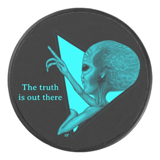 Grey Alien, de waarheid is er Hockey Puck (Voorkant)