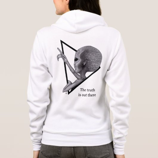 Grey Alien, de waarheid is er Hoodie (Achterkant)