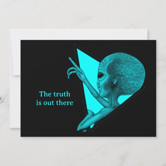 Grey Alien, de waarheid is er Kaart (Voorkant)