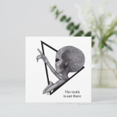 Grey Alien, de waarheid is er Kaart (Staand voorkant)
