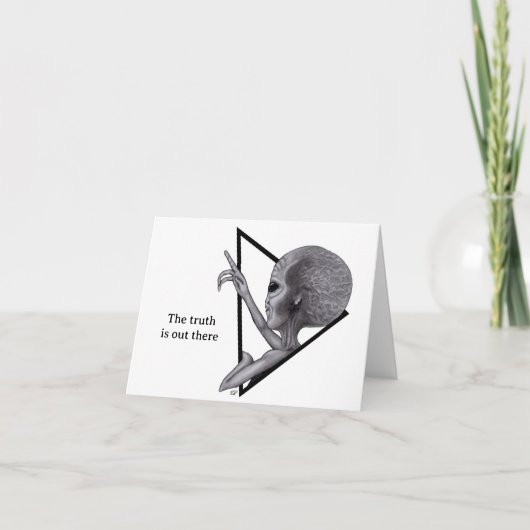 Grey Alien, de waarheid is er Kaart (Voorkant)