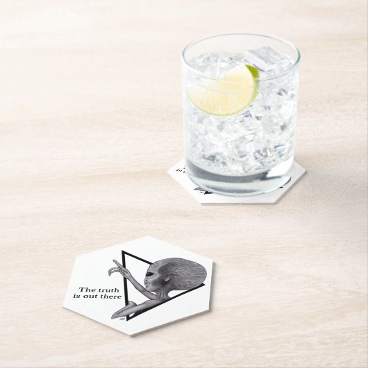 Grey Alien, de waarheid is er Kartonnen Onderzetters (Insitu)