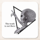 Grey Alien, de waarheid is er Kartonnen Onderzetters (Voorkant)
