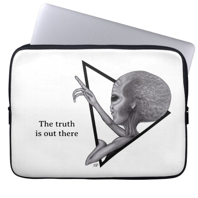 Grey Alien, de waarheid is er Laptop Sleeve (Voorkant)