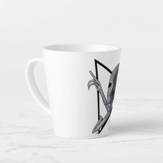 Grey Alien, de waarheid is er Latte Mok (Linkerhoek)